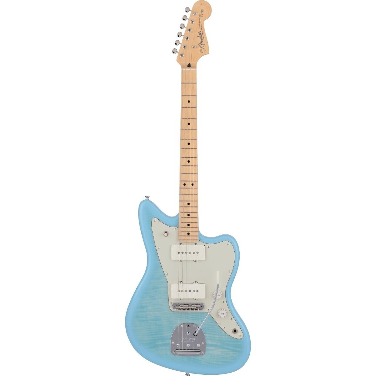 Fender Made in Japan 2024 Collection Hybrid II Jazzmaster FMT Flame Celeste  Blue