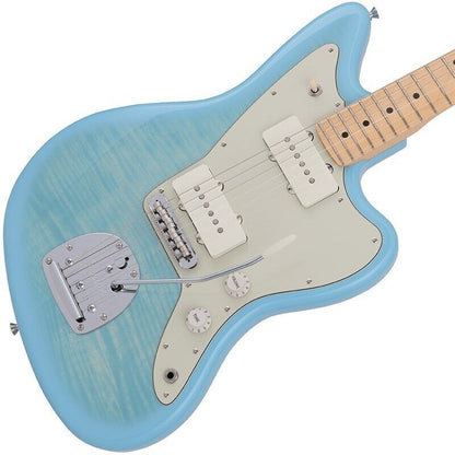 Fender Made in Japan 2024 Collection Hybrid II Jazzmaster FMT Flame Celeste Blue