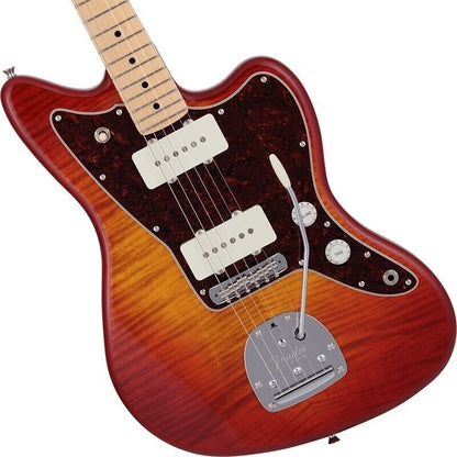 Fender Made in Japan 2024 Collection Hybrid II Jazzmaster Flame Sunset Orange