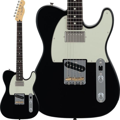 Fender Made in Japan 2024 Collection Hybrid II Telecaster SH Black guitar w/bag