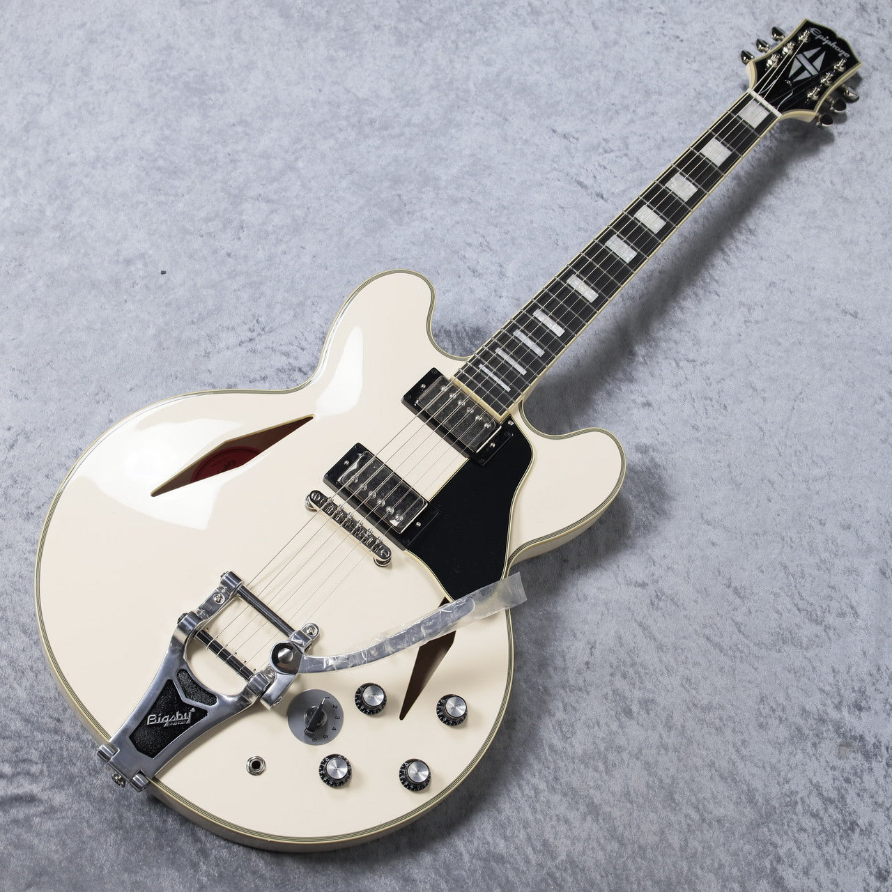 Epiphone Shinichi Ubukata ES-355 Custom Bigsby ver.02 Classic White w/Hard Case New