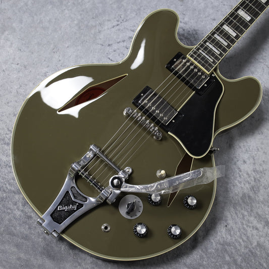 Epiphone Shinichi Ubukata ES-355 Custom Bigsby ver.02 Olive Drab w/Hard Case New