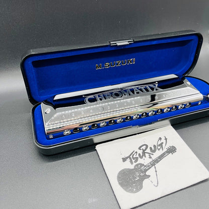 Suzuki SCX-64 Chromatic Harmonica 16 Holes 64 Sound Standard w/Plastic Case