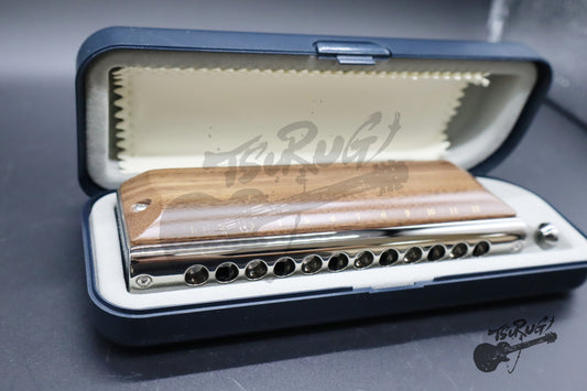 SUZUKI G-48W Chromatic Harmonica Gregoa Series Wooden Cover Model 3-Octave New