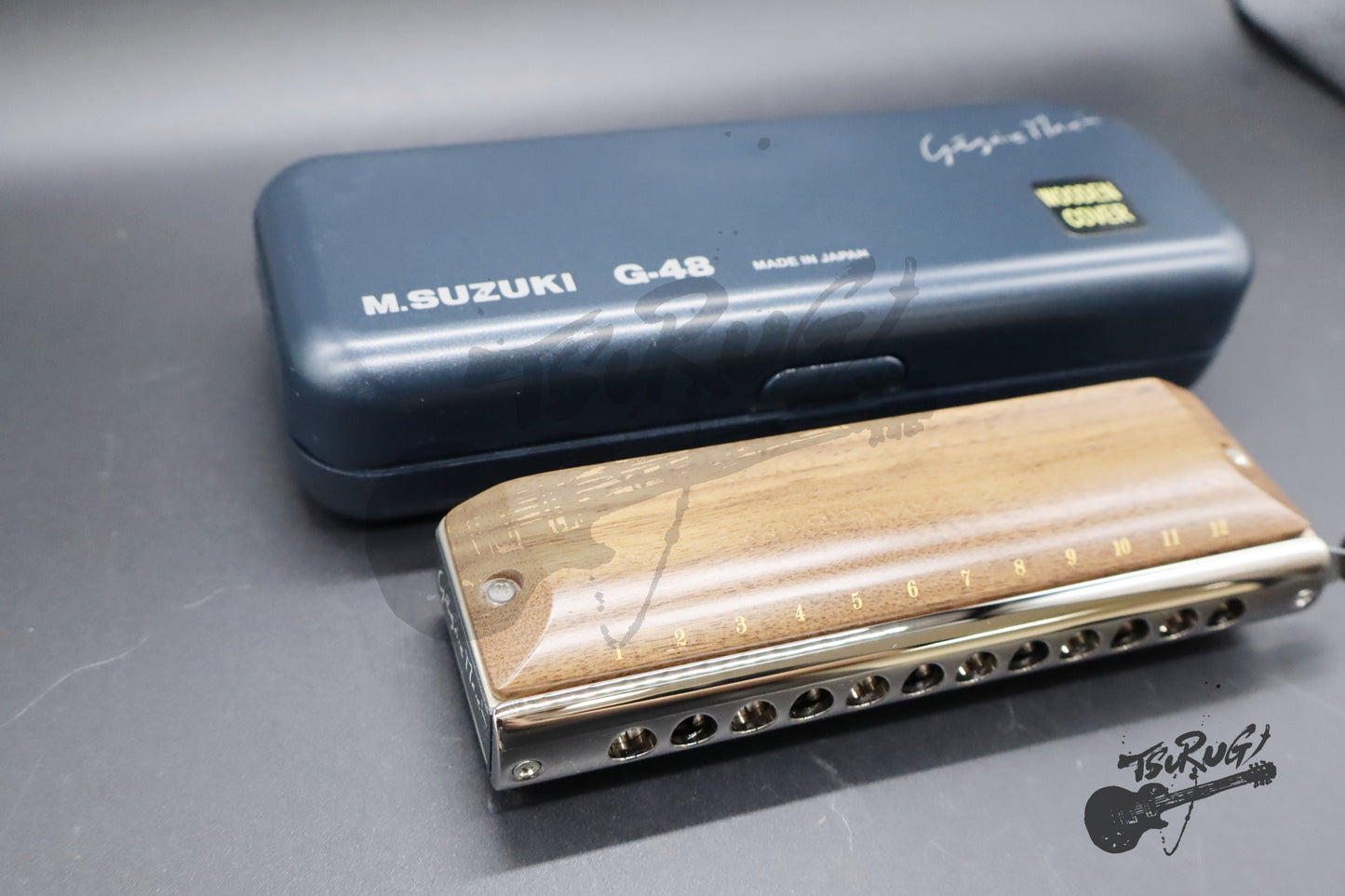 SUZUKI G-48W Chromatic Harmonica Gregoa Series Wooden Cover Model 3-Octave New