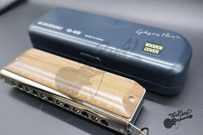 SUZUKI G-48W Chromatic Harmonica Gregoa Series Wooden Cover Model 3-Octave New