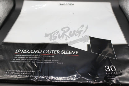 NAGAOKA JC30LP LP jacket cover 30 pcs sheets 100μ PP Genuine made in JAPAN New