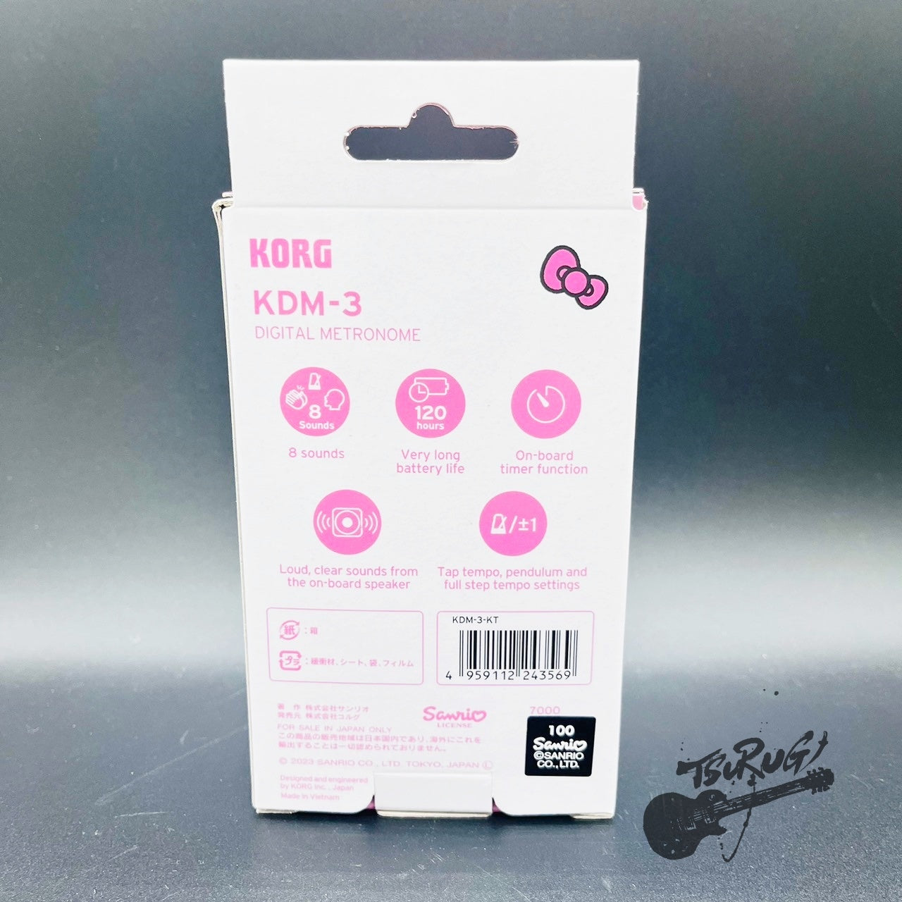 Korg KDM-3-KT Hello Kitty model Digital Metronome genuine Brand New