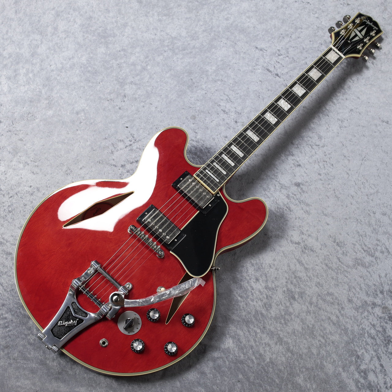 Epiphone Shinichi Ubukata ES-355 Custom Bigsby ver.02 Sixties Cherry w/ Hard Case New