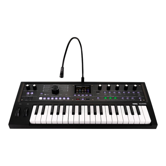 KORG microKORG 2 SYNTHSIZER VOCODER 37 key MK-2 MBK Metallic Black w/soft case