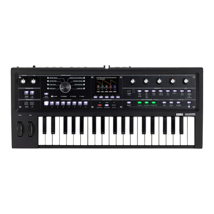 KORG microKORG 2 SYNTHSIZER VOCODER 37 key MK-2 MBK Metallic Black w/soft case