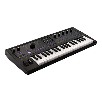 KORG microKORG 2 SYNTHSIZER VOCODER 37 key MK-2 MBK Metallic Black w/soft case