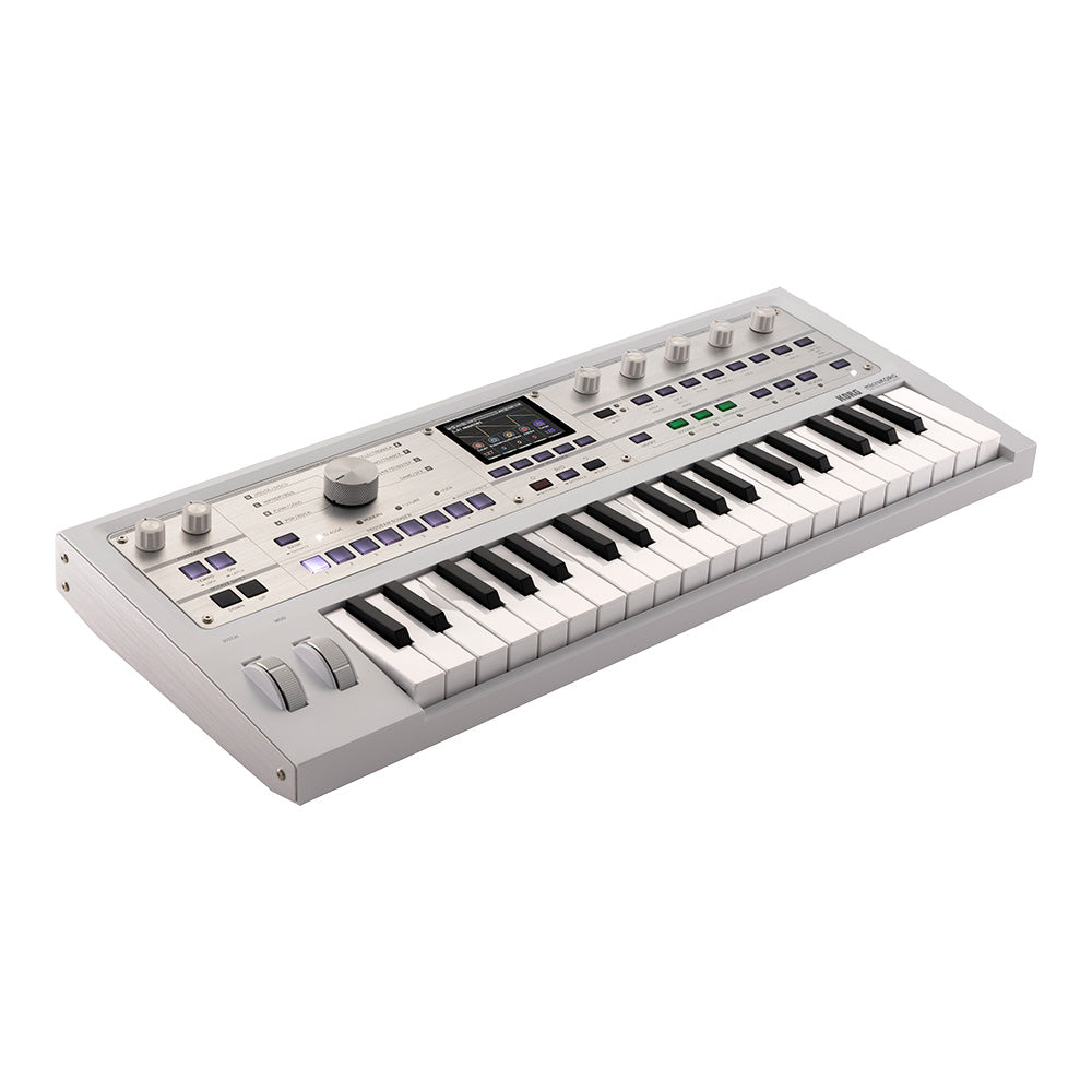 KORG microKORG 2 SYNTHSIZER VOCODER 37 key MK-2 MWH Metallic White w/soft case