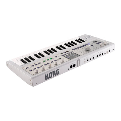 KORG microKORG 2 SYNTHSIZER VOCODER 37 key MK-2 MWH Metallic White w/soft case