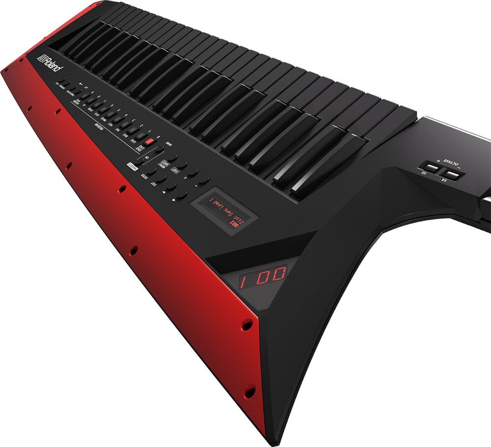 Roland AX-Edge Keytar 49-Key Portable Keyboard Synthesizer Black NEW