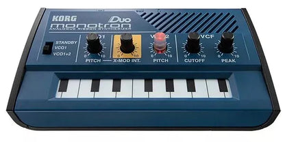 Korg Monotron DUO Analog Ribbon Synthesizer Portable 2VCO with X-Mod/1VCF New