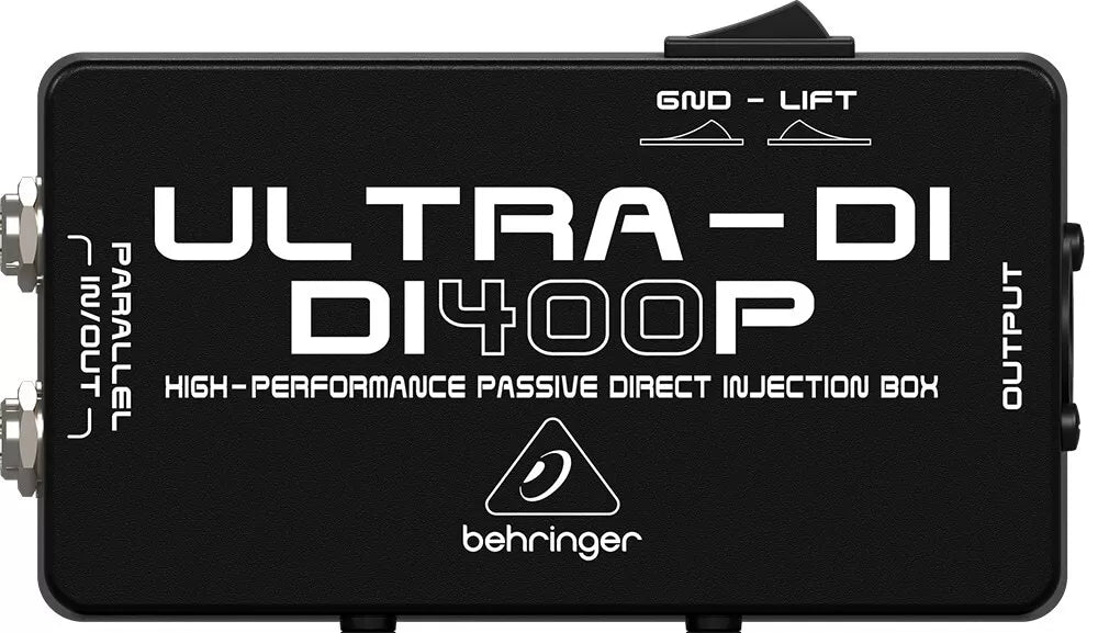 Behringer Ultra-DI DI400P 1-channel Passive Instrument Direct Box genuine New