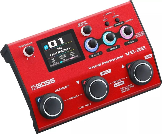 Boss VE-22 Vocal Performer Voice Effects Pedal Genuine product New from JAPAN