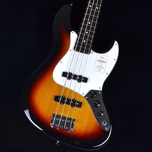 Fender Made in Japan Hybrid II Series Jazz Bass 3-Color Sunburst Bass Guitar New