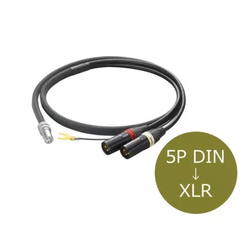 PHASEMATION CC-1200D Balanced transmission Phono Cable 5P DIN - XLR×2 1.2m