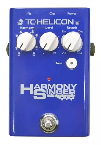 TC Helicon Harmony Singer 2 Vocal Compact Effects Pedal Harmony Reverb Tone New