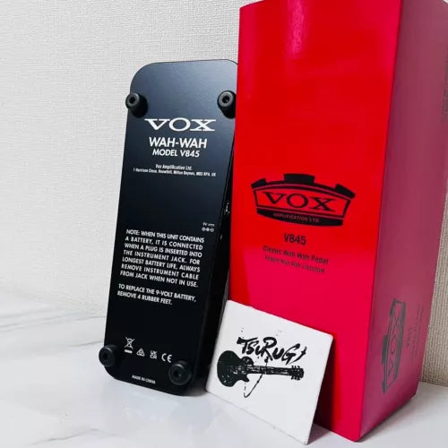 Vox V845 Classic Wah Electric Guitar Effects Pedal Brand New