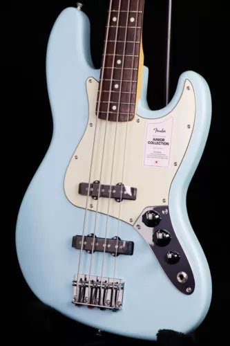 Fender Made in Japan Junior Collection Jazz Bass Satin Daphne Blue w/gig bag New