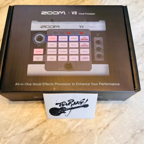 Zoom V3 Multi-Effect Vocal Processor USB Interface for Live Streaming Brand New