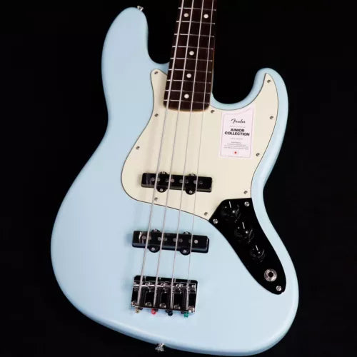 Fender Made in Japan Junior Collection Jazz Bass Satin Daphne Blue w/gig bag New