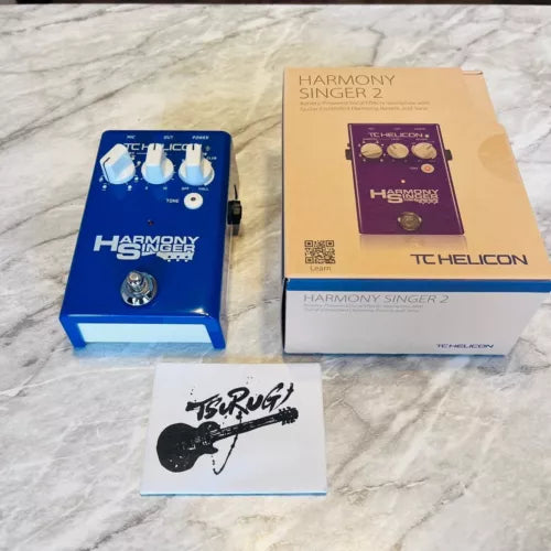 TC Helicon Harmony Singer 2 Vocal Compact Effects Pedal Harmony Reverb Tone New