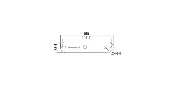 GOTOH CP-10-Art-01 Gold control plate for telecaster guitar art collection Gold