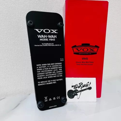 Vox V845 Classic Wah Electric Guitar Effects Pedal Brand New