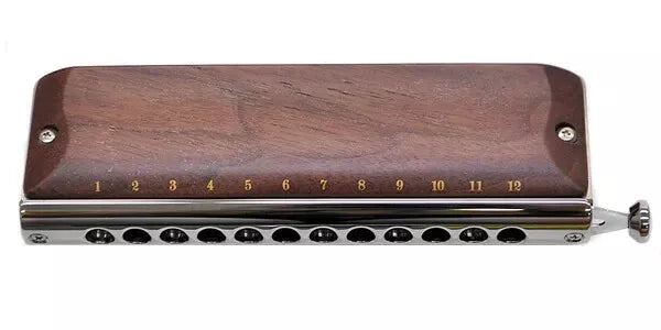 SUZUKI G-48W Chromatic Harmonica Gregoa Series Wooden Cover Model 3-Octave New