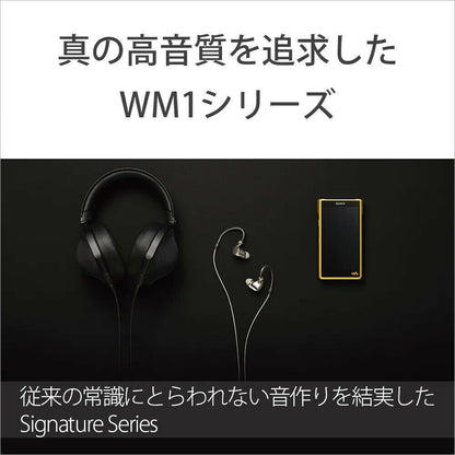 SONY NW‐WM1ZM2 Signature Series Walkman 256GB Android 11 MP3 Player Gold genuine