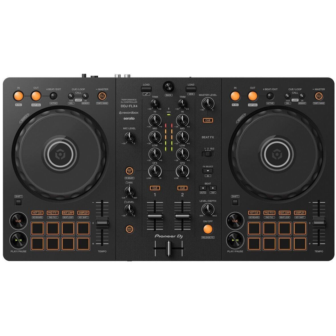 Pioneer DDJ-FLX4 2-Channel Serato Lite Rekordbox DJ Controller Black New