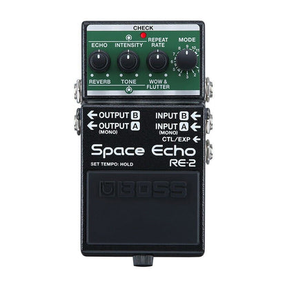 Boss RE-2 Space Echo Delay and Reverb Guitar Effects Pedal OUTLET