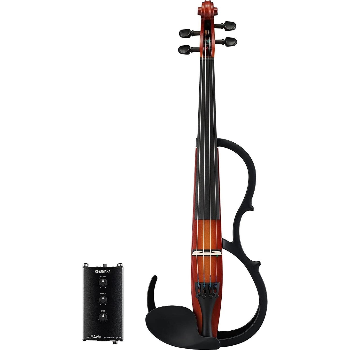 YAMAHA SV250 Silent Electric Violin 4-String brown Brand New