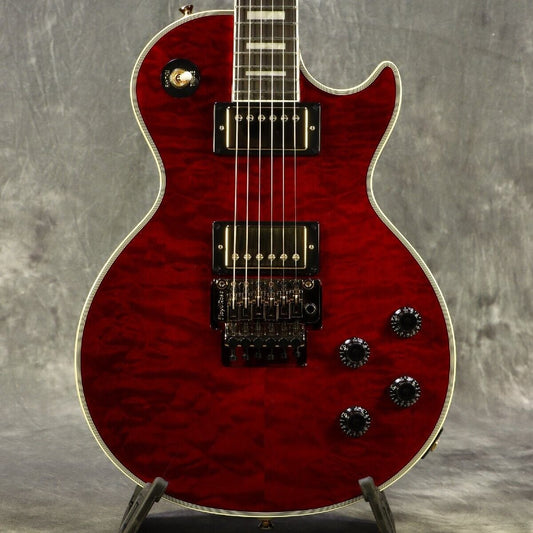 Epiphone Alex Lifeson Les Paul Custom Axcess Quilt Ruby w/ hard case Brand New