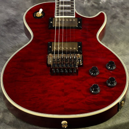 Epiphone Alex Lifeson Les Paul Custom Axcess Quilt Ruby w/ hard case Brand New