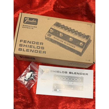 Fender Shields Blender Fuzz Brushed Aluminum Guitar Effects Pedal Brand New