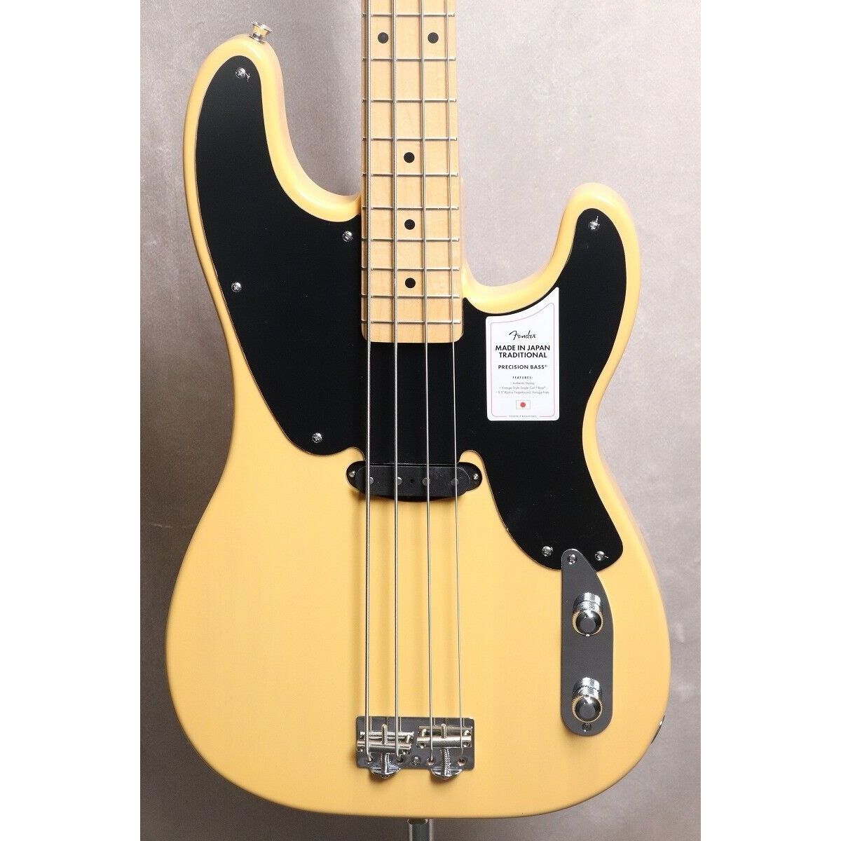 Fender Made in Japan Traditional Original 50s Precision Bass Guitar Butterscotch