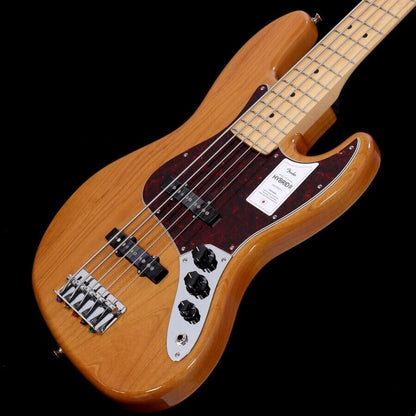 Fender Made in Japan Hybrid II Jazz Bass V Vintage Natural Bass Guitar 5-string