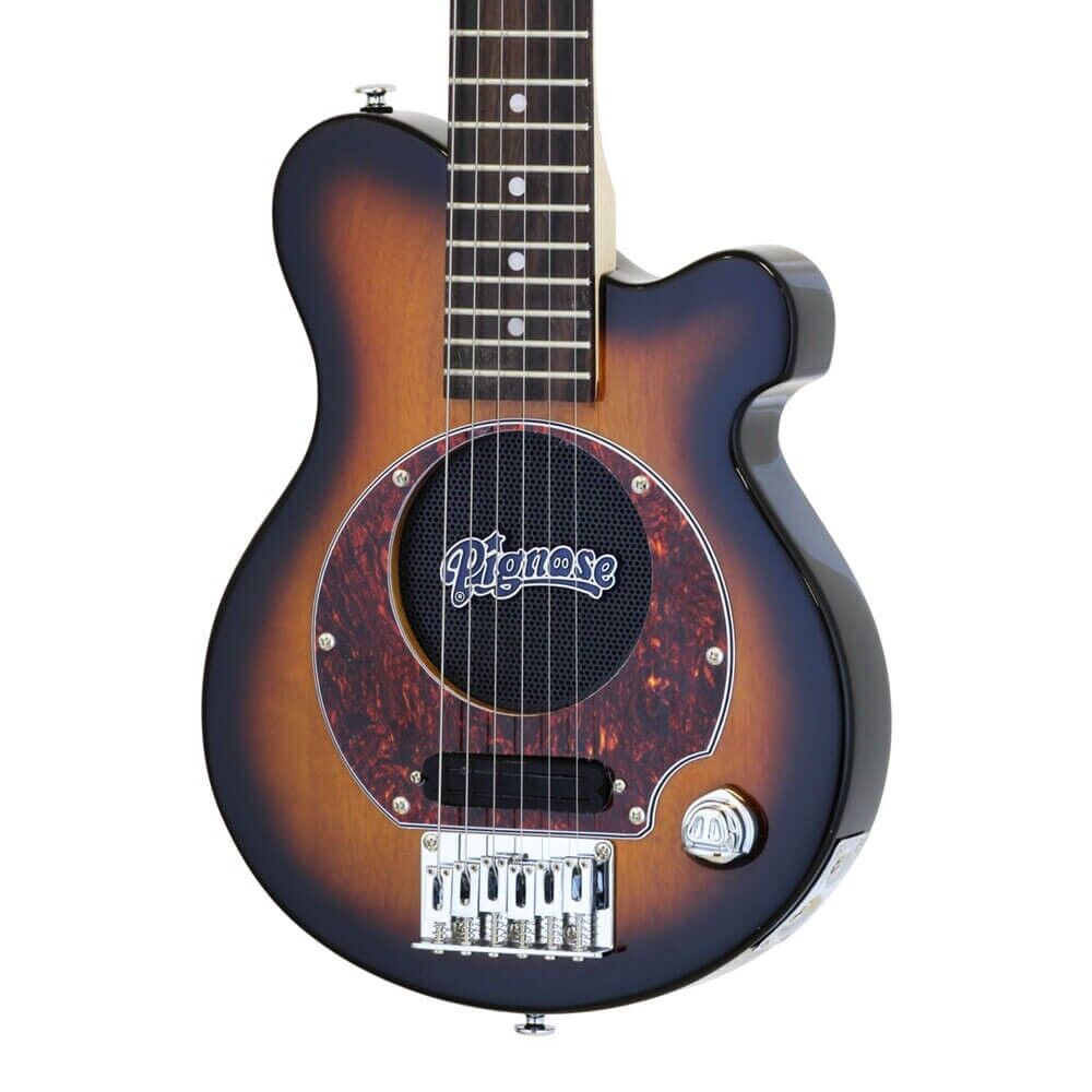 Pignose PGG-200 BS Mini Electric Guitar Brown Sunburst Built-in Amplifier New