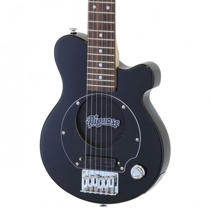 Pignose PGG-200 BK Mini Electric Guitar Black Built-in Amplifier w/Case New