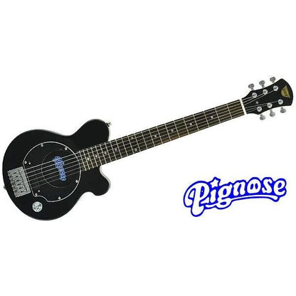 Pignose PGG-200 BK Mini Electric Guitar Black Built-in Amplifier w/Case New