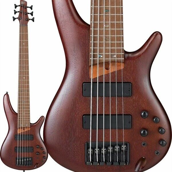 Ibanez  SR506E-BM Electric bass 6 strings Brown Mahogany w/ soft case Brand NEw