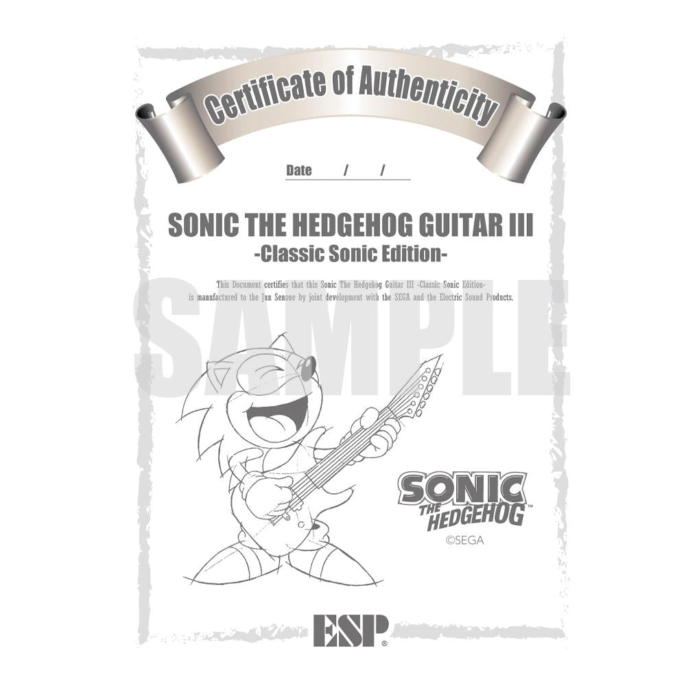 ESP×SONIC SONIC THE HEDGEHOG GUITAR III -Classic Sonic Edition- New