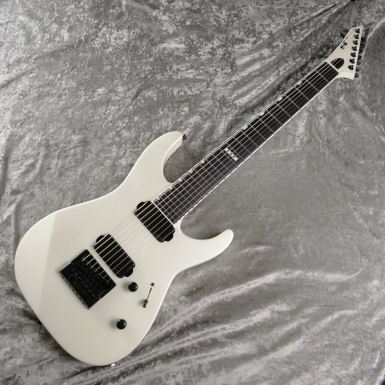 ESP E-II M-II 7B ET Pearl White Electric guitar 7 strings w/gig bag