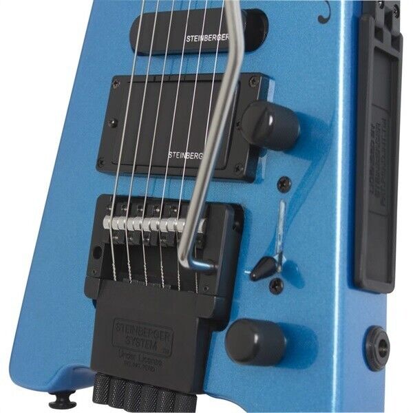 STEINBERGER Spirit GT-PRO Deluxe Series Frost Blue Headless Electric Guitar