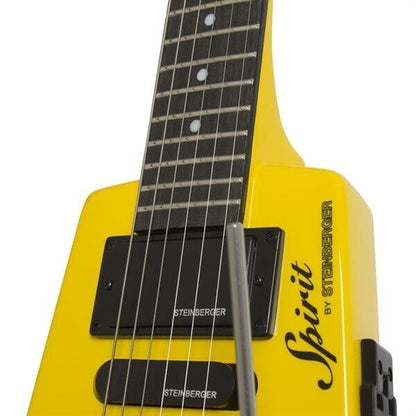 STEINBERGER Spirit GT-PRO Deluxe Hot Rod Yellow Headless Electric Guitar w/case